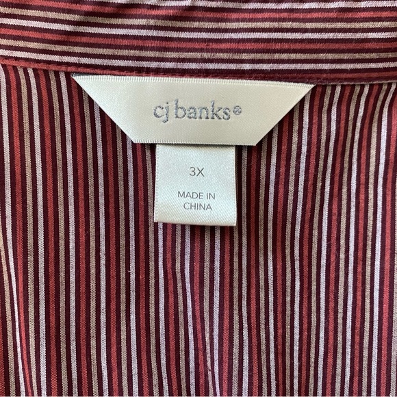 CJ BANKS Long Sleeve Blouse - Ladies Size 3X - Picture 4 of 6